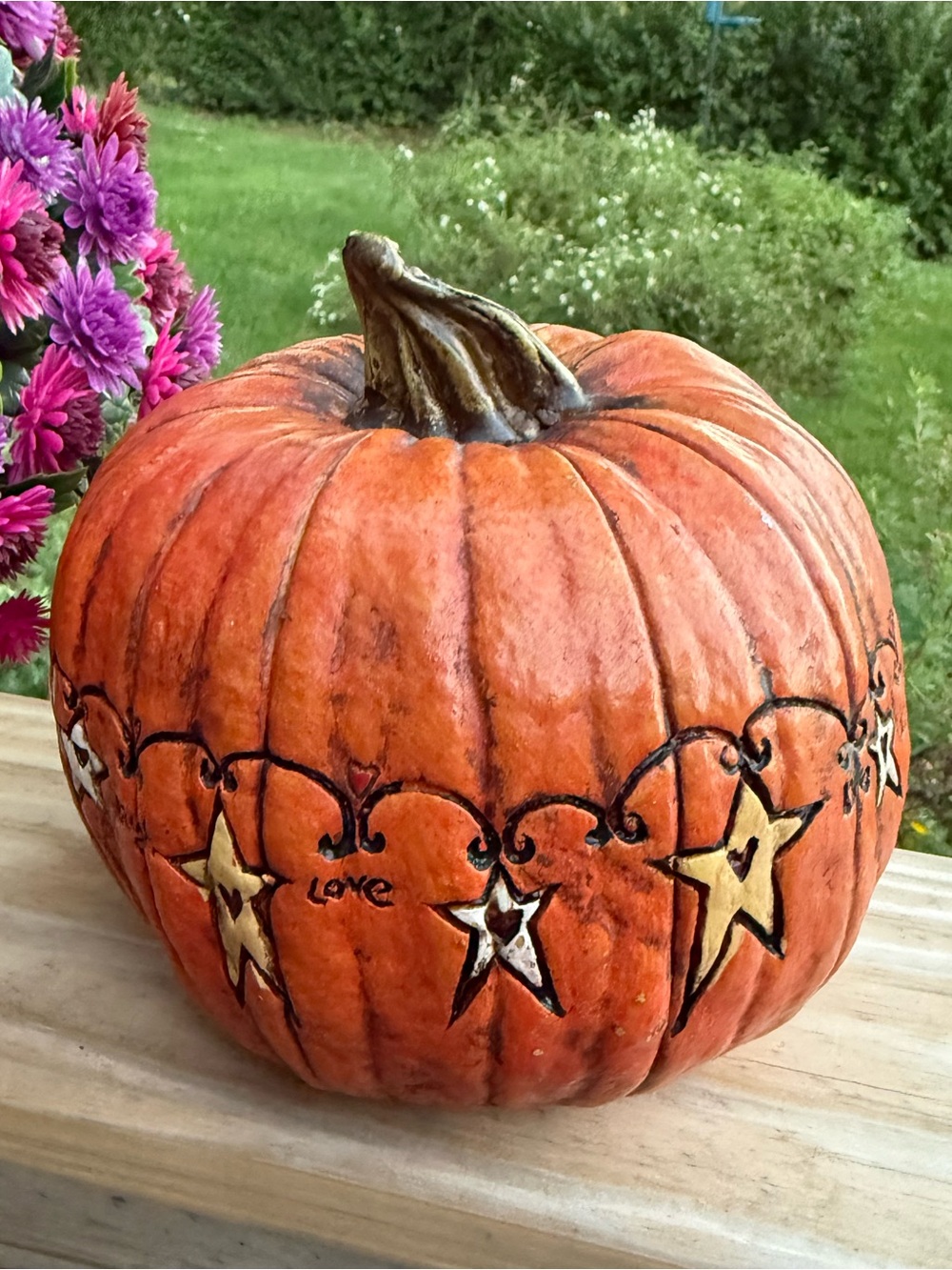 Carson Home Accents pumpkin live laugh love Halloween country